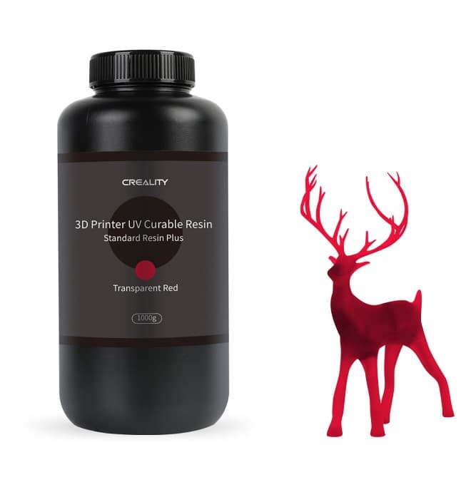 LCD Standard Rigid Resin Plus 500G - Transparent red
